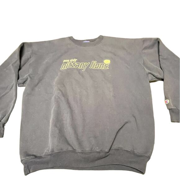 Penn State University PSU pullover navy sweatshirt size XL Y2K Champion UNISEX - Picture 6 of 10